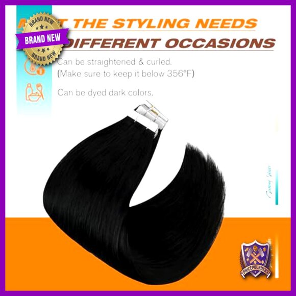 22 Inch Human Hair Tape Extensions 20 Pieces 50g Natural Look main image 6